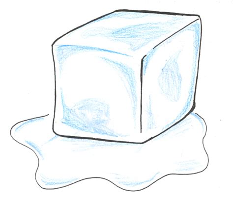 Ice Cube Melting Drawing At Explore Collection Of