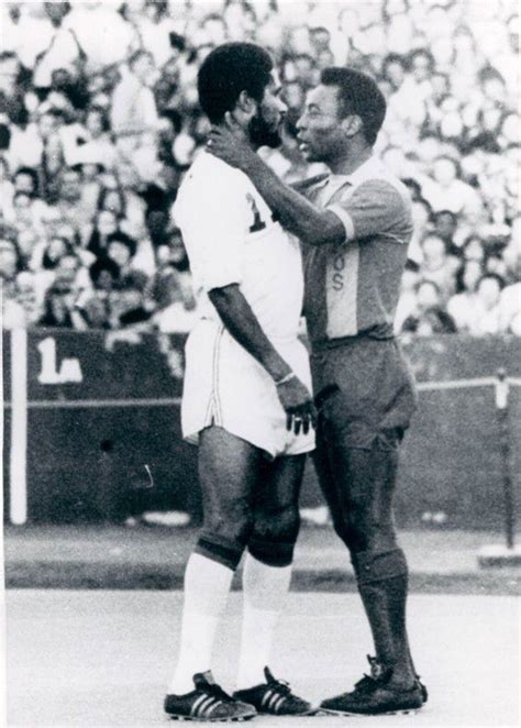 Eusebio And Pele New York Cosmos At Boston Minutemen 1975 Football