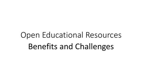 Open Educational Resources Ppt