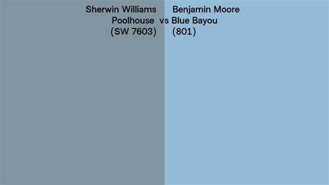 Sherwin Williams Poolhouse Sw Vs Benjamin Moore Blue Bayou