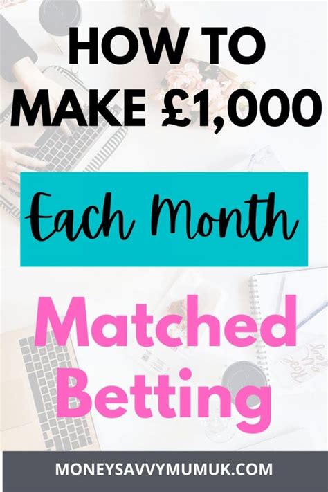 I personally have made close to £1000 using matched betting and after doing one or two bets i found it very straight forward and you will too. How I make almost £1,000 each month matched betting