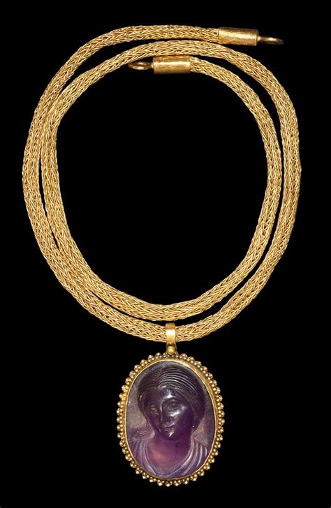 Ancient And Medieval History — Roman Amethyst Venus Cameo Pendant With