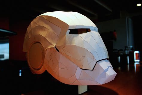 Papercraft Iron Man Helmet Wip Behance