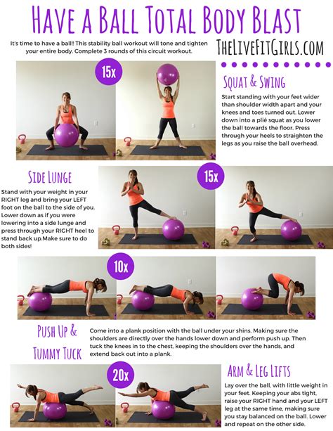 6 Day Balance Ball Exercises For Beginners For Burn Fat Fast Fitness