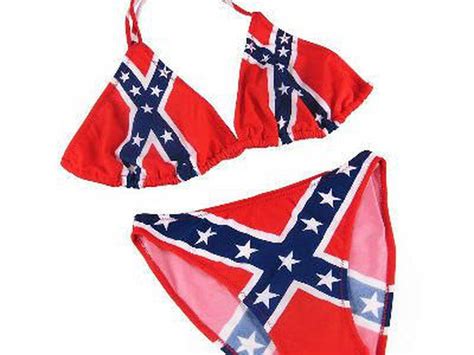 Confederate Flag Bikini How To Make A Woman In Confederate Flag Bikini