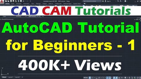 Autocad Tutorial For Beginners 1 Youtube