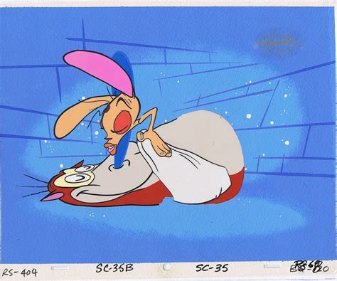 Original Hand Painted Production Cel Used In The Pilot Episode Of Ren