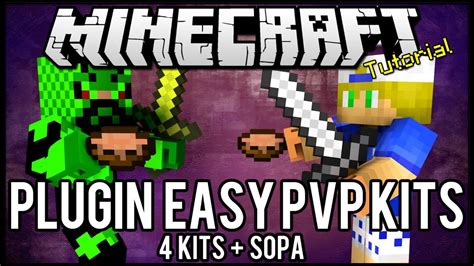 Tutorial Easy Pvp Kits 4 Kits Sopa Minecraft Youtube