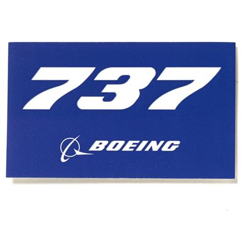 Boeing 737 Sticker Blue