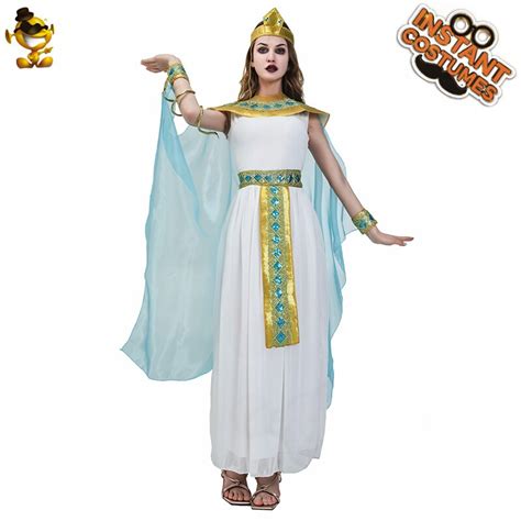 Ladies Egyptian Queen Of The Nile Cleopatra Costume Adult S Sexy Egypt Cleopatra Role Play Fancy