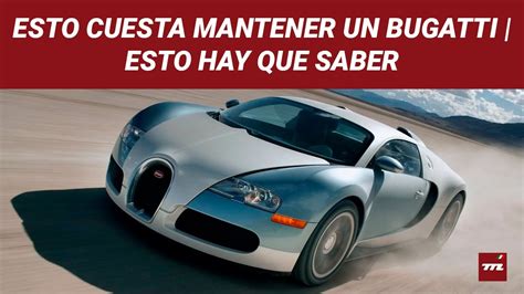 ¿cuánto Cuesta Mantener Un Bugatti Veyron Esto Hay Que Saber Youtube