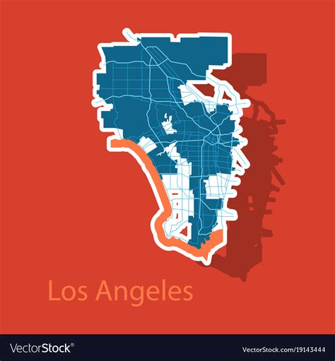 Los Angeles Map Large Scale Printable Map Showing Str