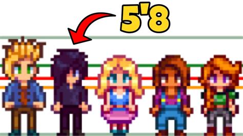 How Tall Are The Stardew Valley Npcs Youtube
