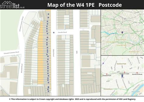 Complete Postcode Guide To W4 1pe In Chiswick House Prices Council