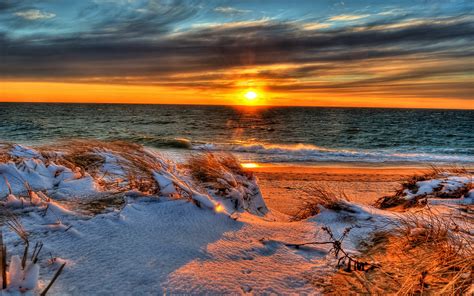 Snow Sunset Wallpapers Top Free Snow Sunset Backgrounds Wallpaperaccess