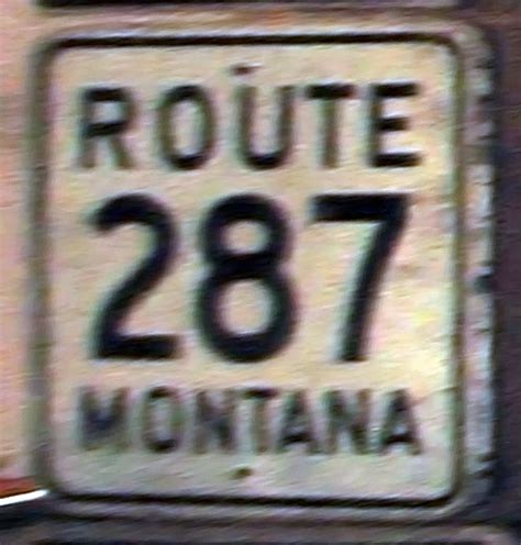 Montana State Highway 287 Aaroads Shield Gallery