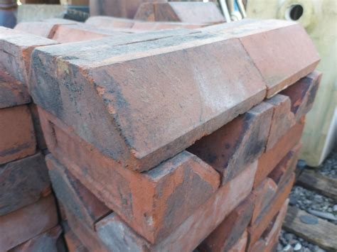 Chamfered Red Bricks Angled Coping Reclaimed Canton Cill Plinth Ebay