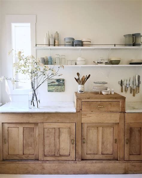 Beautiful Modern Rustic Kitchen Ideas White Cabinets Natural Wood