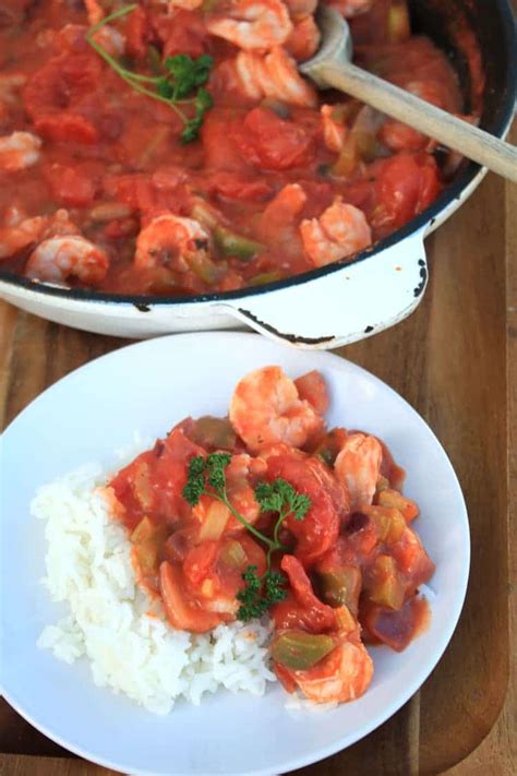 Shrimp creole is a classic southern food recipe that is full of flavor! Shrimp Creole Recipe with Rice - Always Low Fat | All She ...