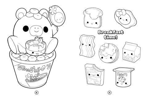 Smooshy Mushy: Cutie Pie Coloring and Sticker Book | little bee books
