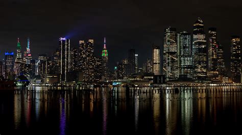 Holiday Lights In Manhattan 3 Photograph By Xiaoyuan Xu Fine Art America
