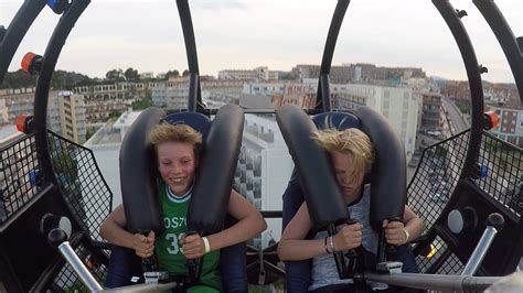 Slingshot charges an additional fee to ride. Funny slingshot ride - YouTube