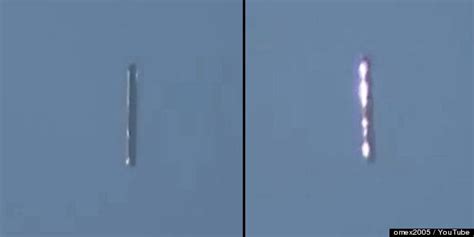 hovering twisting cigar shaped ufo baffles brits video huffpost uk weird news