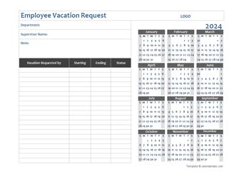Blank Calendar Vacation Request Form Ailyn Atlanta