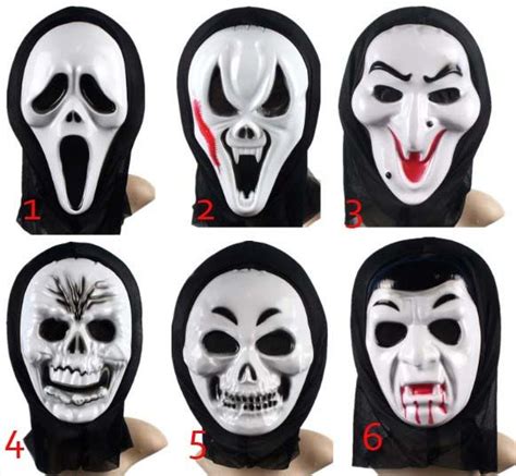 Full Faces Scream Ghost Mask Mardi Gras Masquerade Halloween Costume