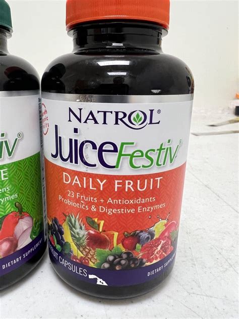 Natrol Juicefestiv Daily Fruit And Veggie 240 Capsules Sealed Exp 225