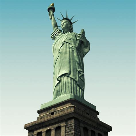 Statue Of Liberty 3d Model Game Ready Max Obj Fbx