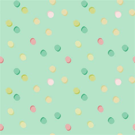 Polka Dot Random Seamless Pattern Pink Green Yellow And White