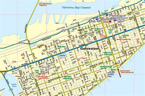 Printable Map Of Galveston Texas Printable Maps Online