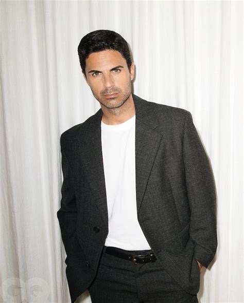 Mikel Arteta The Arsenal Manager Exudes A Stylish Demeanor In A
