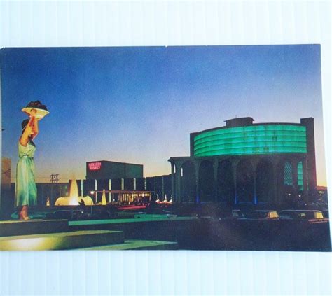 Caesars Palace Entrance At Dusk Vintage Postcard Vintage Postcard