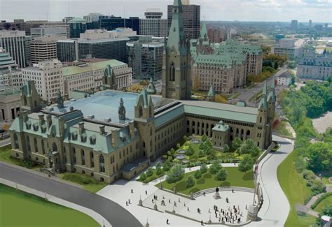 Renderings Released Of Parliament Hill Welcome Centre And West Block