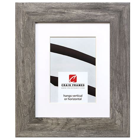 Craig Frames 74030 16x24 Inch Faux Gray Barnwood Picture Frame Matted