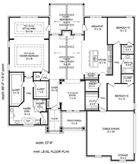 2500 Square Foot Ranch House Floor Plans Floorplansclick