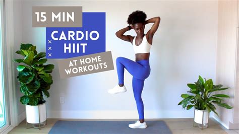 15 Minute Full Body Cardio Hiit Workout No Equipment Youtube