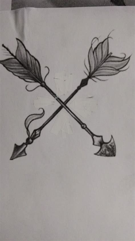 Crossed Arrows Tattoo Idea Crossed Arrow Tattoos Arrow Tattoos