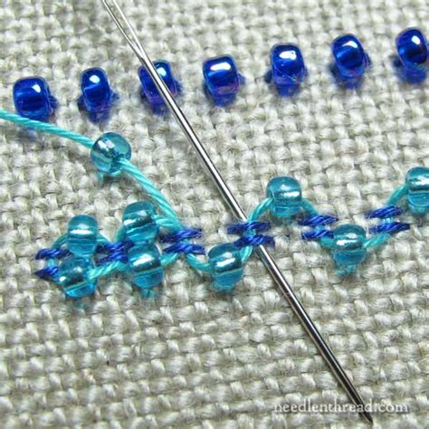 Adding Beads To Embroidery Stitches Needlenthread Com Basic