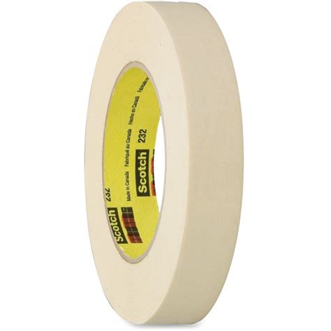 scotch 232 high performance masking tape 60 yd length x 1 89 width 6 3 mil thickness 3 core
