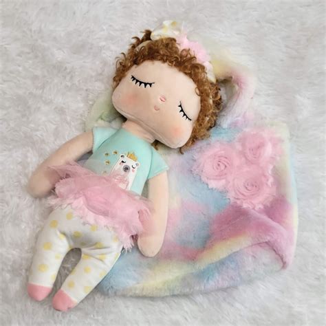 First Baby Doll Personalized Plush Rag Doll Baby Shower T Metoo