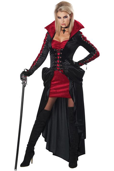 California Costume Bloodthirsty Vixen Adult Women Vampire Halloween