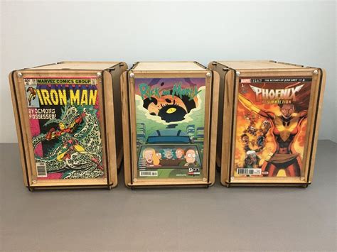 Comic Book Storage Boxes With Comic Frame 3 Pack Perfect For