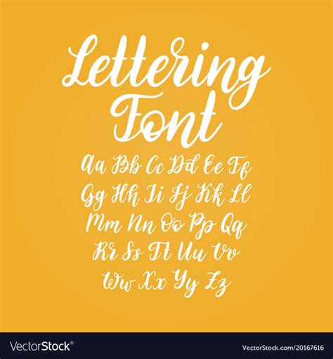 Calligraphy Hand Lettering Font