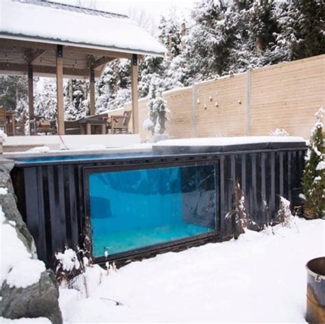 Shipping Container Pool And Hot Tub Spa Peoplebazar Shipping Container Pool Container Pool