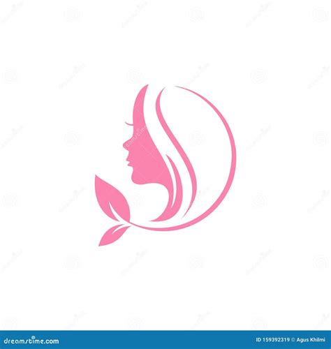 Beauty Logo Beautiful Woman Silhouette Line Art Drawn Female Face