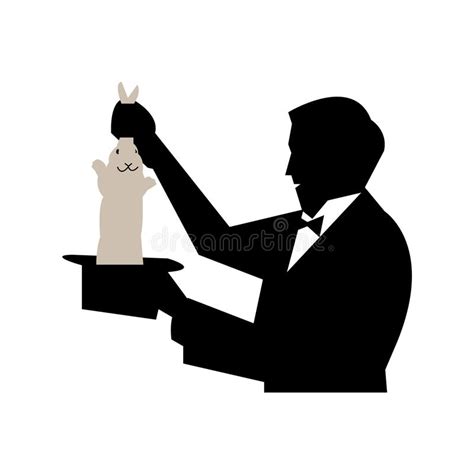 Magician Pulling Rabbit Out Hat Stock Illustrations 47 Magician