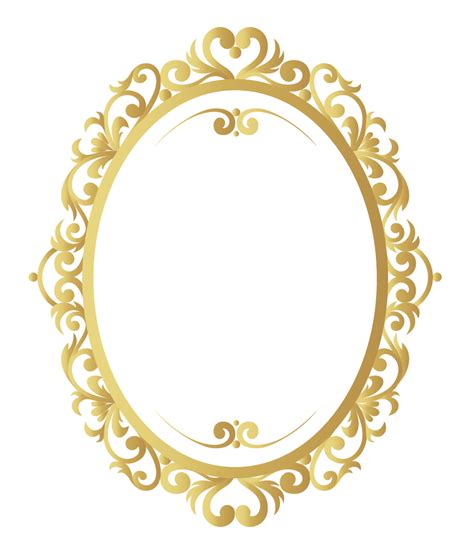 Vector Vintage Frame Png Gold Pattern Border